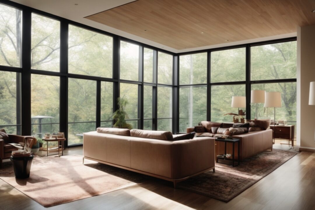 energy efficient home interior with climate control window film in Boston