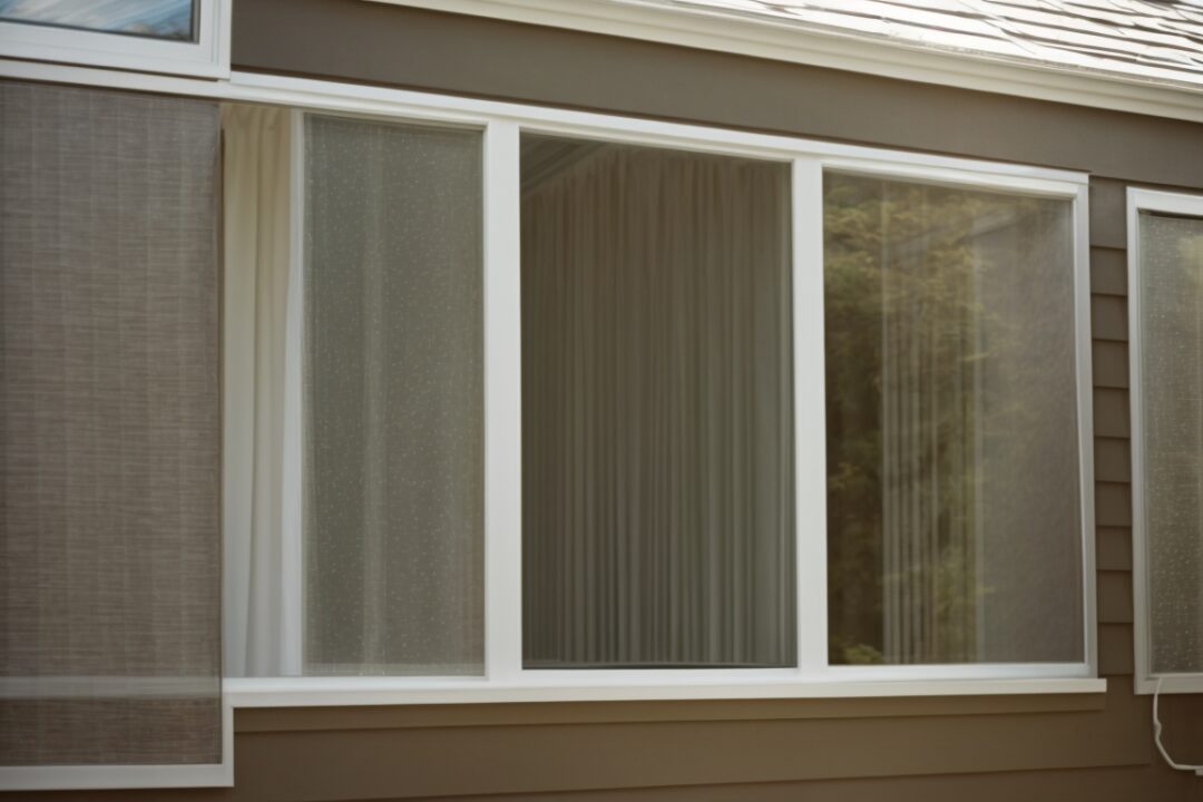 Boston home interior showing frosted window films, enhanced privacy and natural light