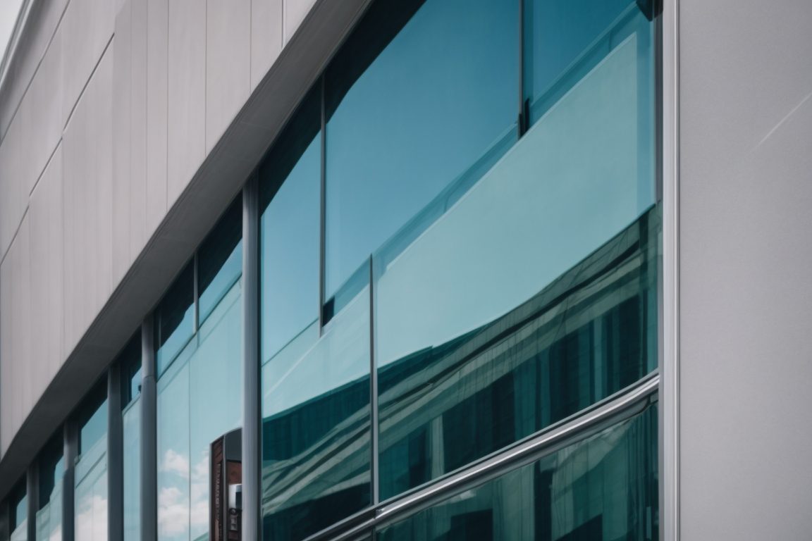 Commercial property in Boston with energy-efficient window film