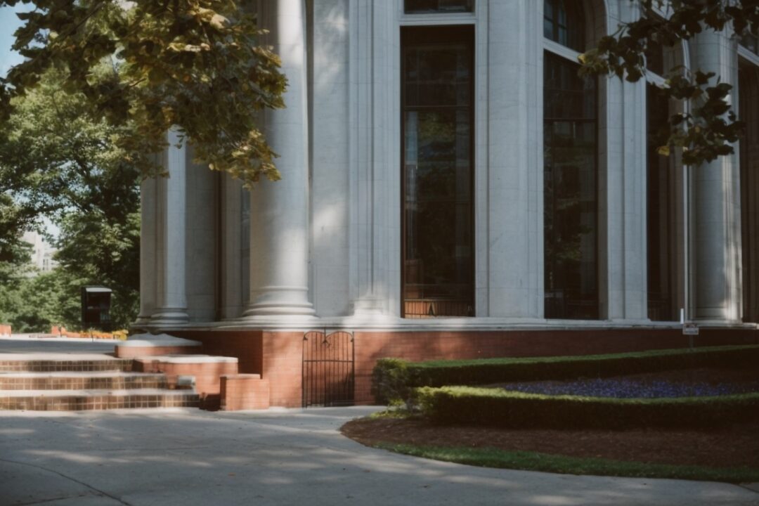 Boston historic museum with UV blocking window film, summer sunlight