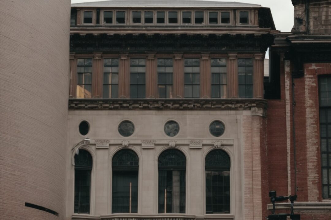 Historic Boston building with heat blocking window film