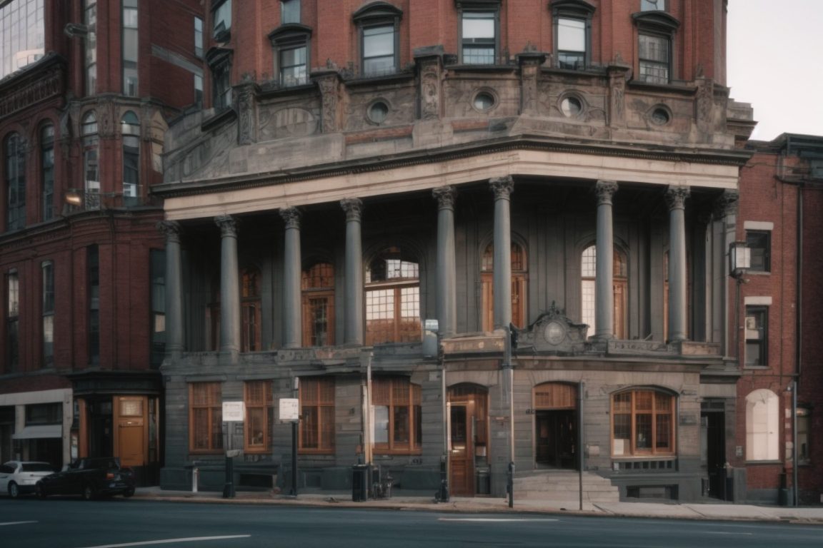 Boston historic building with spectrally selective window film preserving heritage