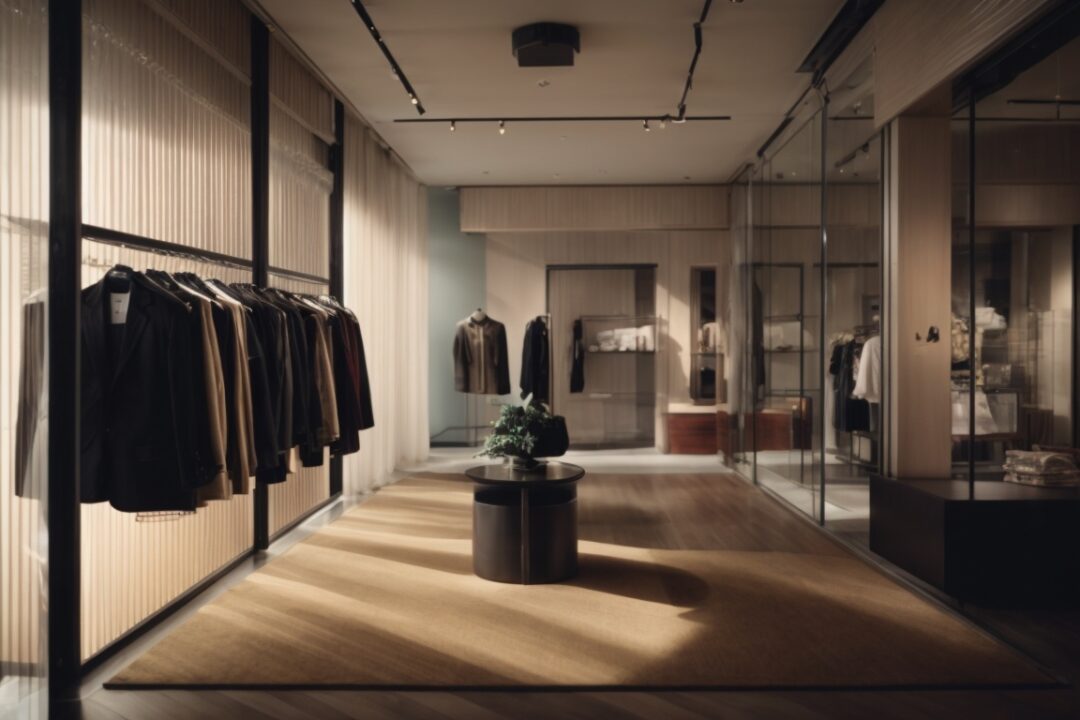 interior of a boutique with UV blocking window films in Beacon Hill
