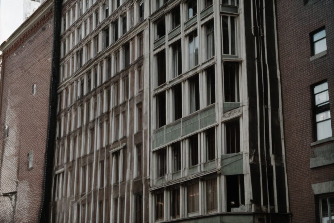 Historic Boston building with heat reduction window film